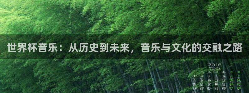 世界杯决赛圈球队：世界杯音乐：从历史到未来，音乐与文化的交融之路